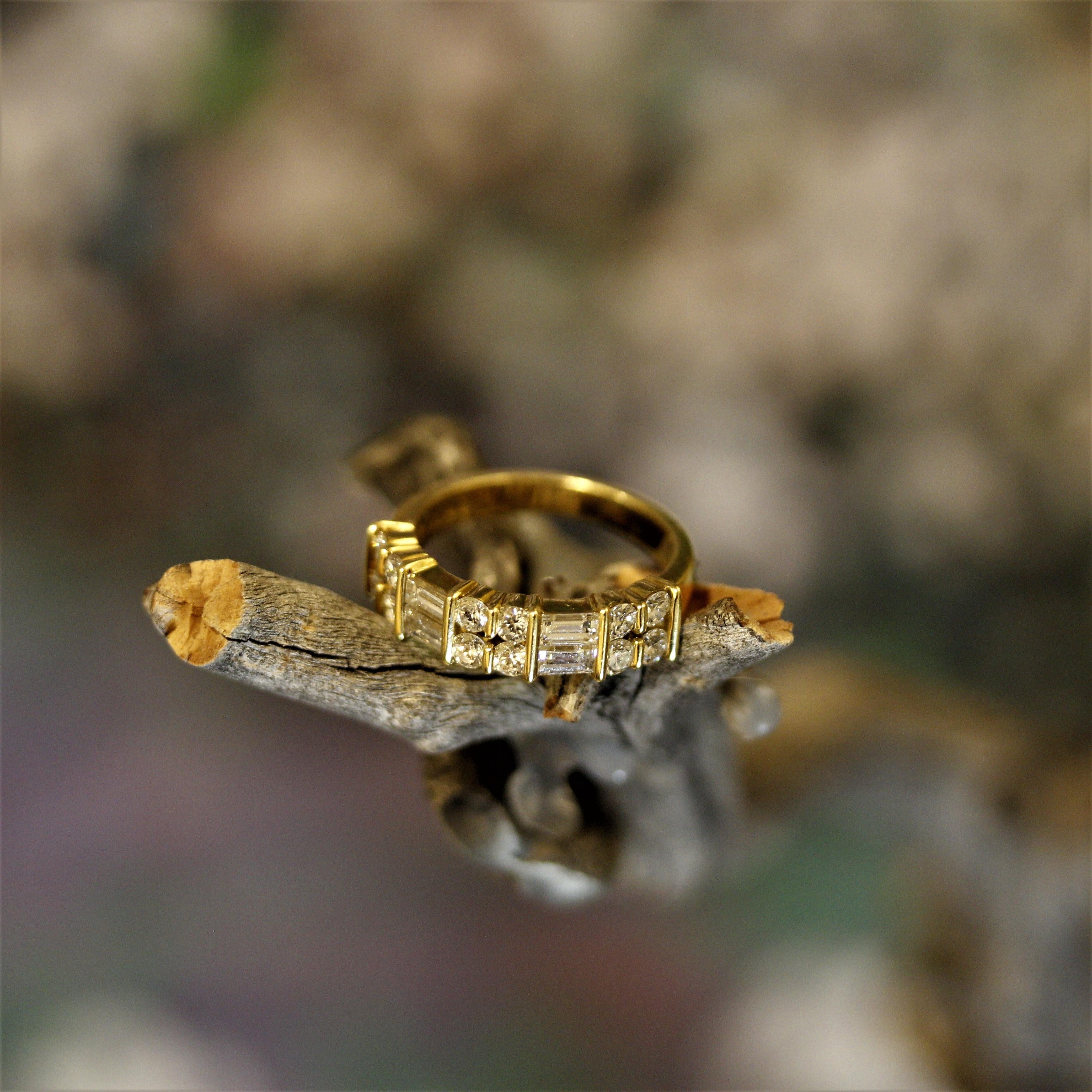 Edelstein Gemlok Diamant-Gold-Ring 5