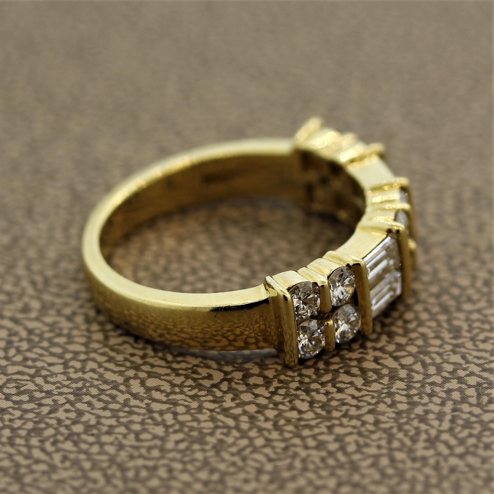 Edelstein Gemlok Diamant-Gold-Ring Damen