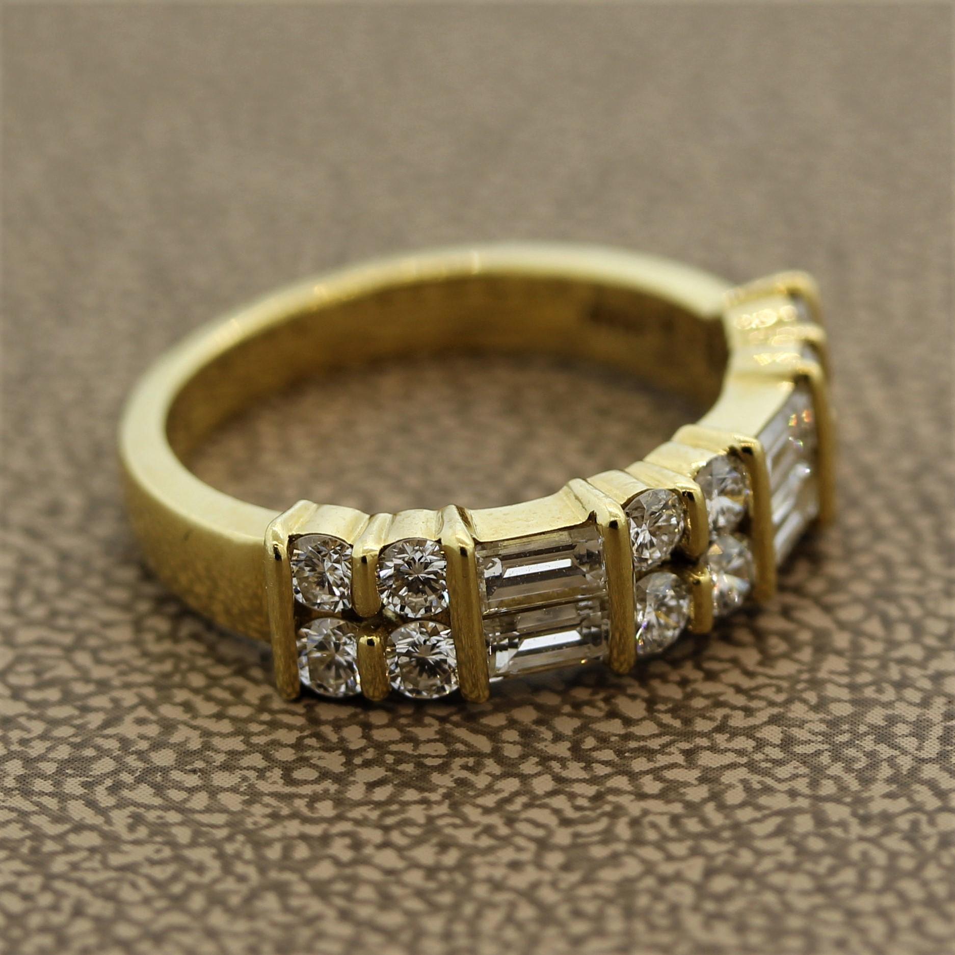 Edelstein Gemlok Diamant-Gold-Ring 1