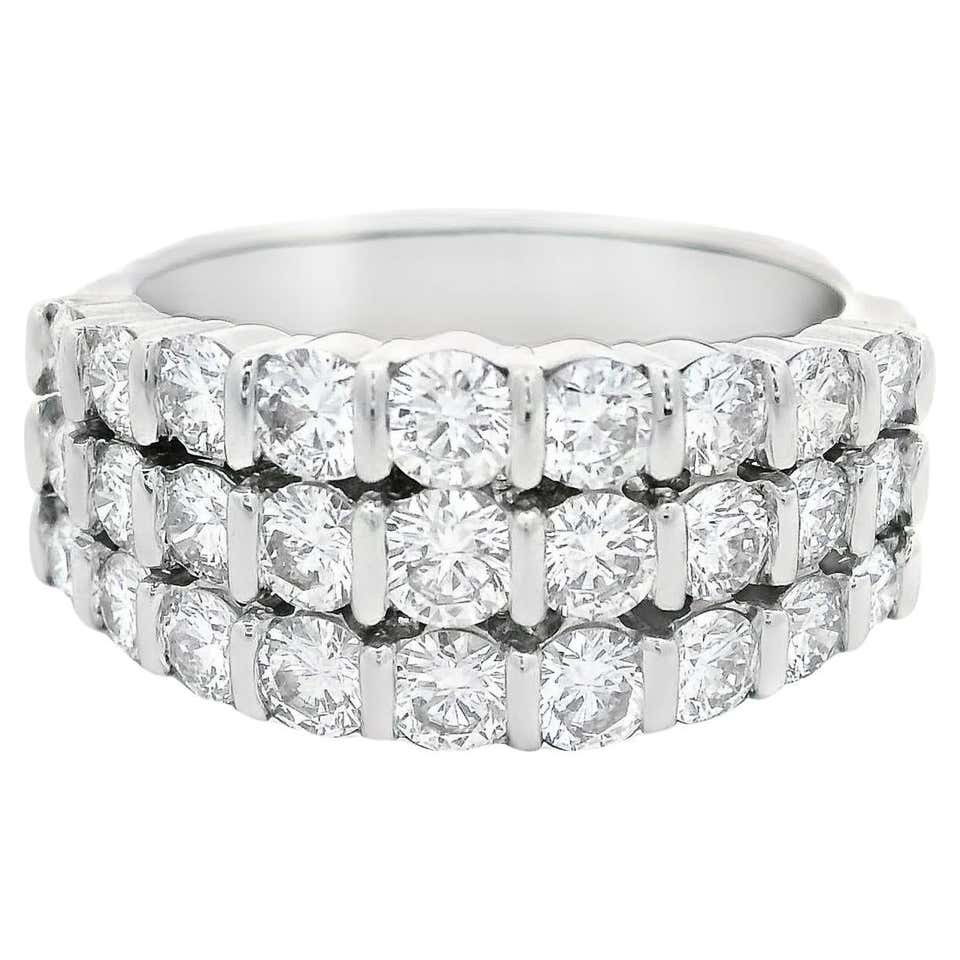 Customizable codebyEdge Customizable Diamond Platinum Stacking Ring ...