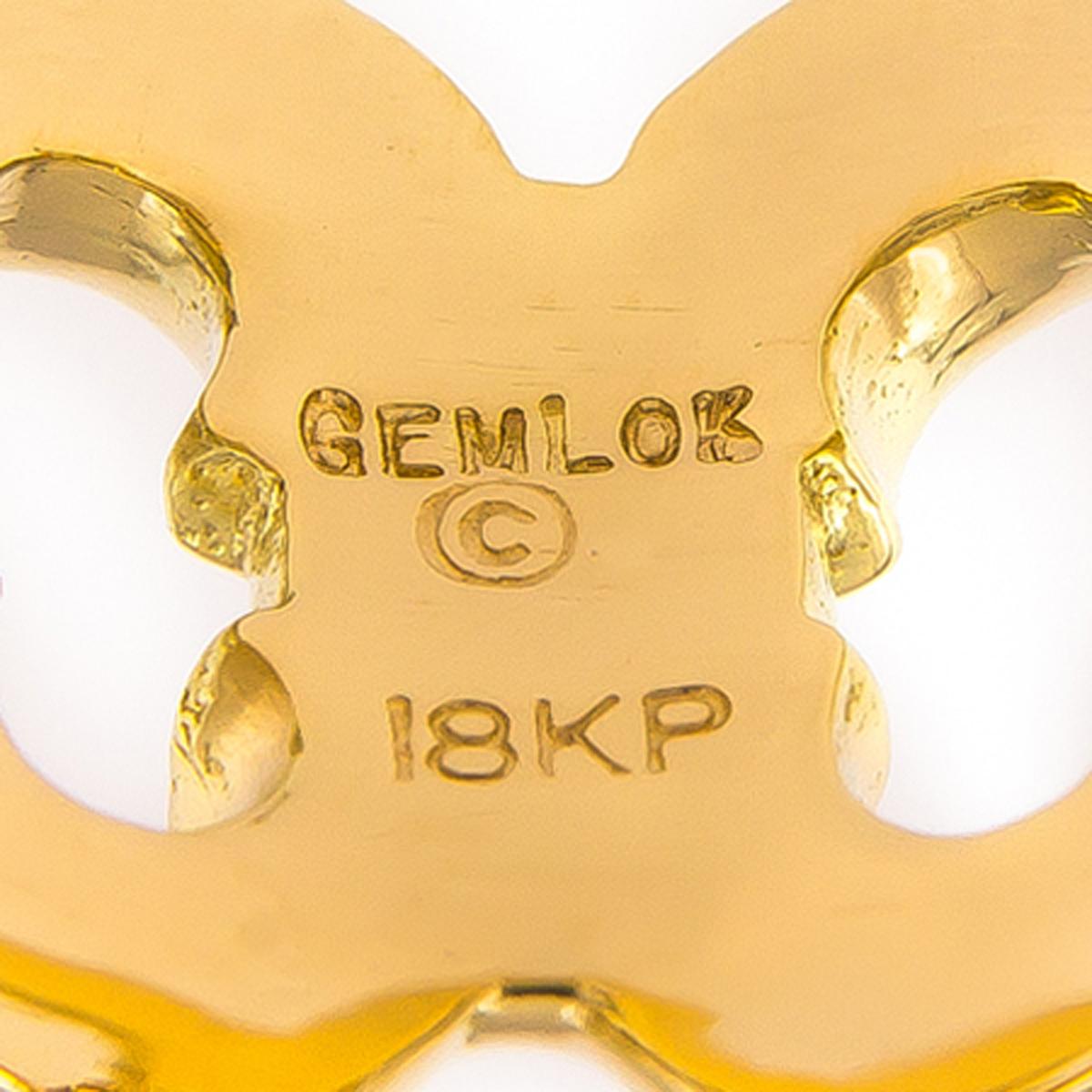 Gemlok Minilok 18 Karat Yellow Gold Band Ring In New Condition For Sale In Troy, MI