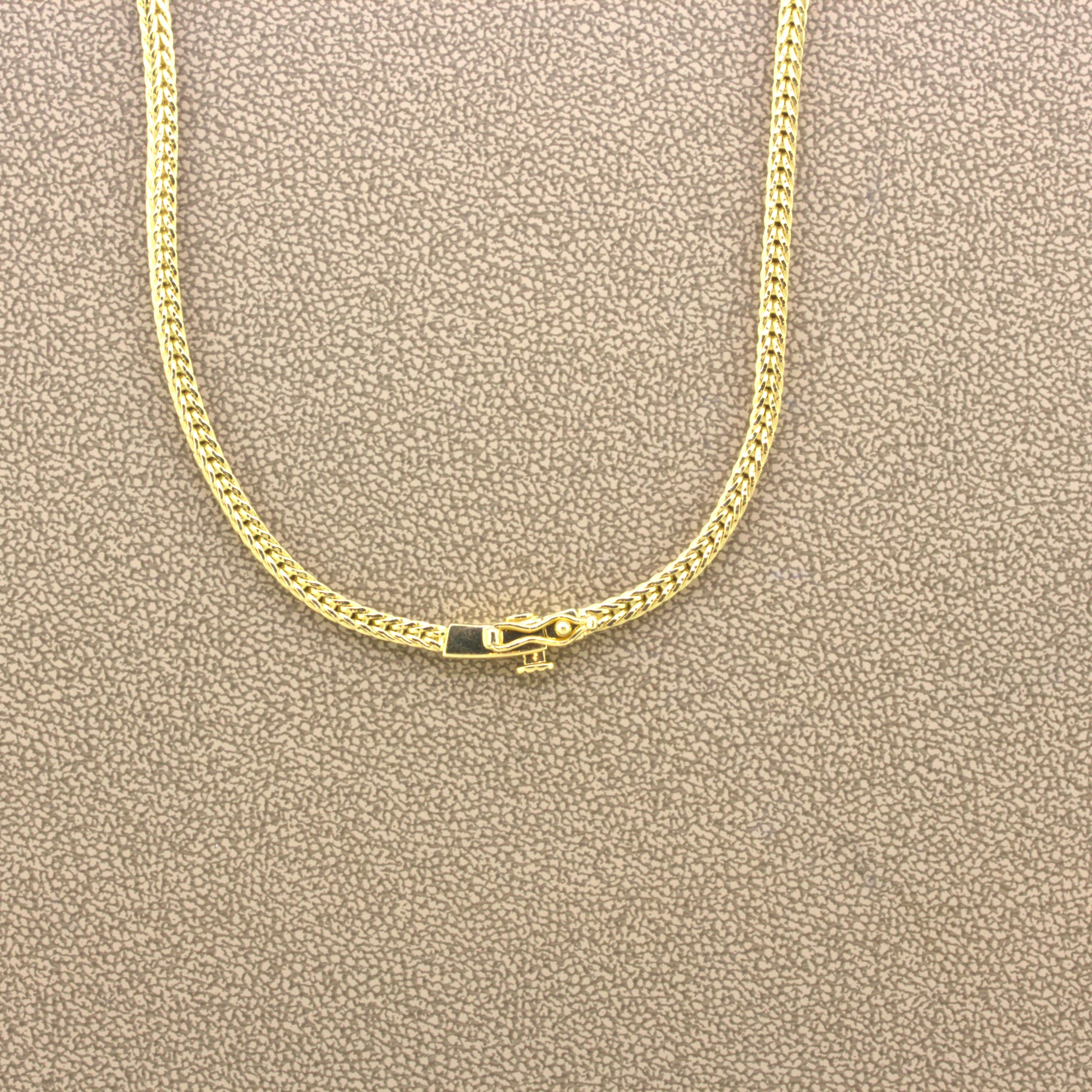 Gemlok Ruby Diamond 18k Yellow Gold Collar Necklace For Sale 1