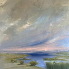 Gemma Bedford, Solo Segel West Wittering, Landschaftskunst, erschwingliche Kunst