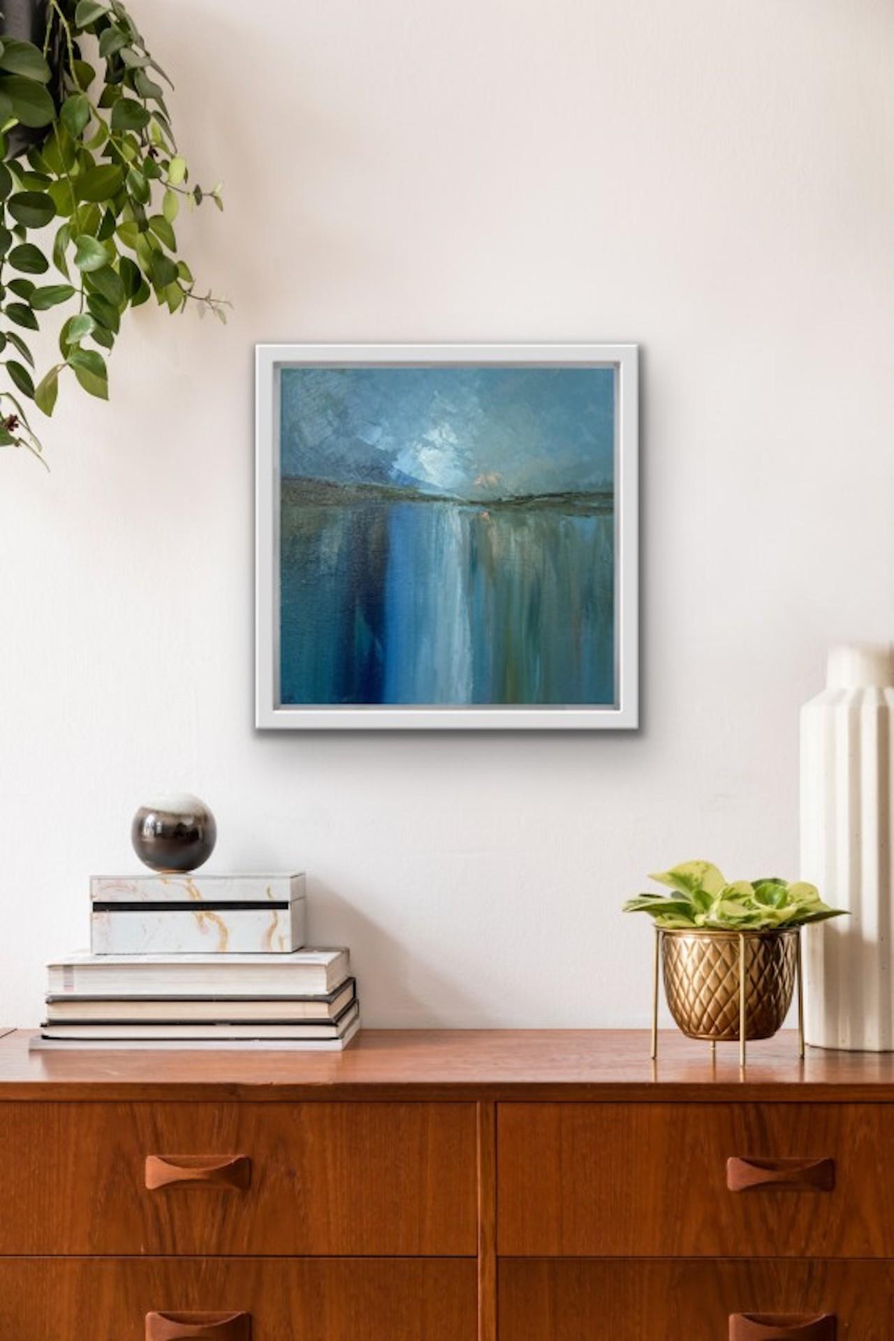 Gemma Bedford, Blues de verano, pintura al óleo abstracta original en venta 7