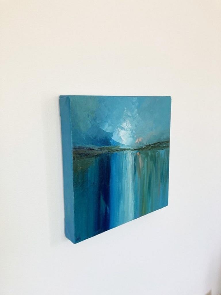 Gemma Bedford, Blues de verano, pintura al óleo abstracta original en venta 6