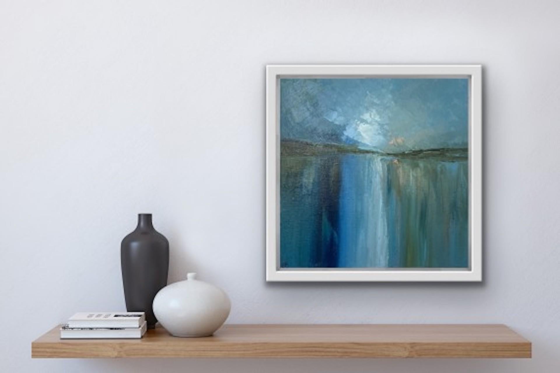 Gemma Bedford, Blues de verano, pintura al óleo abstracta original en venta 8