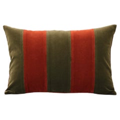 Cuscino decorativo GEMMA II Brick & Dry Green in velluto deluxe