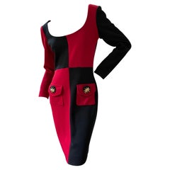 Gemma Kahng for Bergdorf Goodman Vintage 1980's Colorblock Dress
