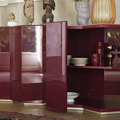 High Gloss Sideboard Storage Cabinets Pier Luigi Frighetto Origami Fold
