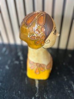 Gemma Taccogna Papier Mache Folk Art Bust