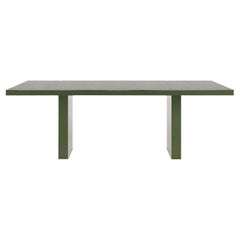 Gemma Textured Green Wood Dining Table
