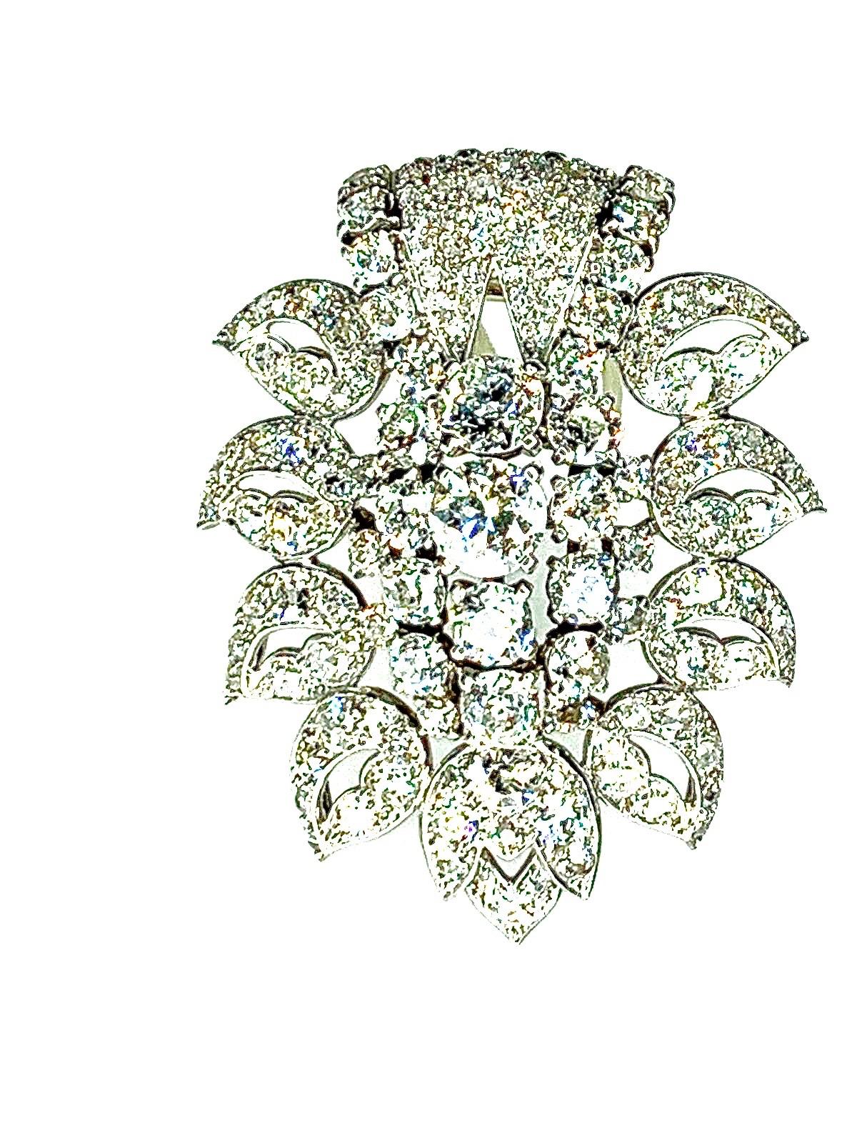 men's diamond brooch