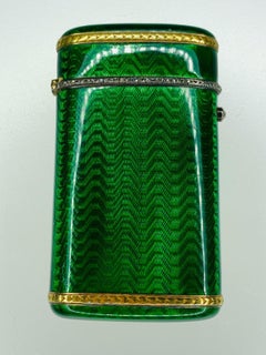 Gemolithos, ein Faberge-Etui mit Goldbeschlägen und Emaille, 1899-1908