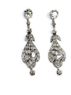 Gemolithos Antique Pair of Diamond Earrings, Formerly from a Princely Family