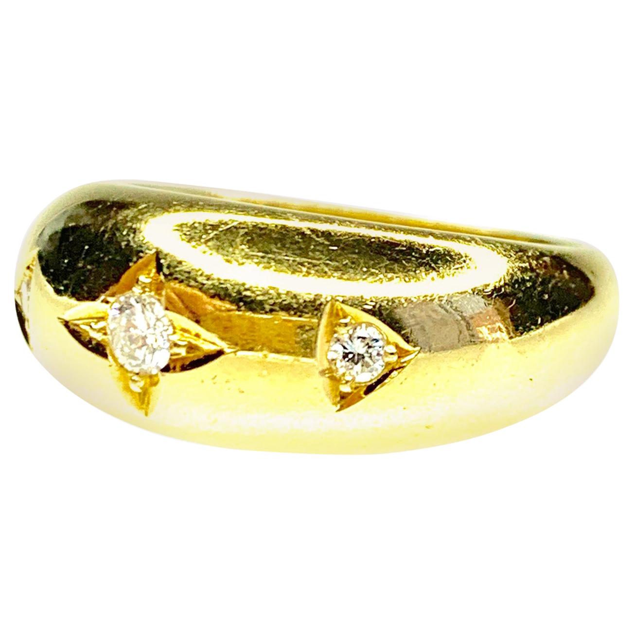 Gemolithos Diamond Ring in 18 Karat Yellow Gold