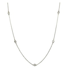 Collana “Gems Are Forever” con diamanti da 0,80 ct al metro, in oro bianco 18 carati