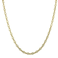 Gems Are Forever 3.25 Ct. Diamond Link Chain Necklace 18K Yellow Gold