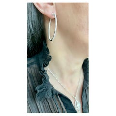 Gems Are Forever 5 carat Diamond Inside-Out Hoop Earrings in 18k Gold