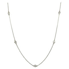 Gems Are Forever Diamond by the Yard Necklace 18k White Gold
