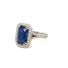 Gems Are Forever GIA Certified 8.14 Carat Sapphire and Diamond Convertible Ring