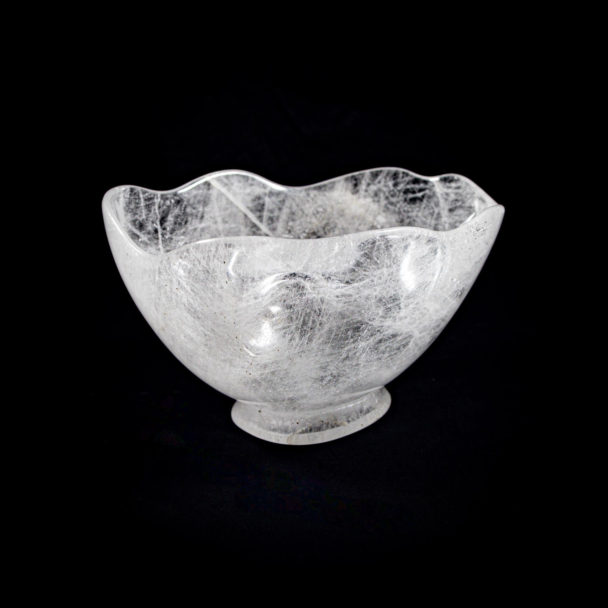 German Gemstone bowl - Rock Crystal, 1960s/70s  For Sale