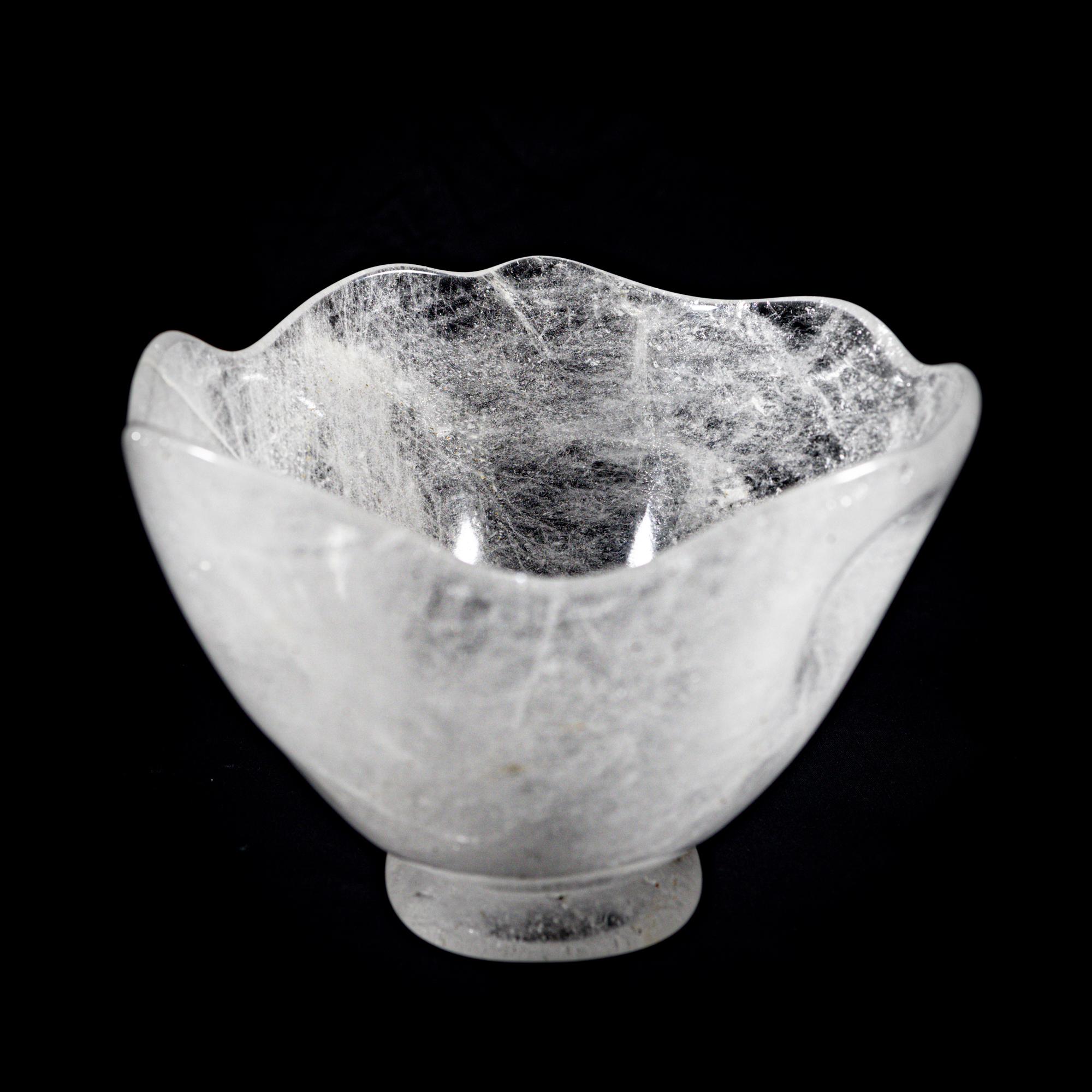 Mid-20th Century Gemstone bowl - Rock Crystal, 1960s/70s  For Sale