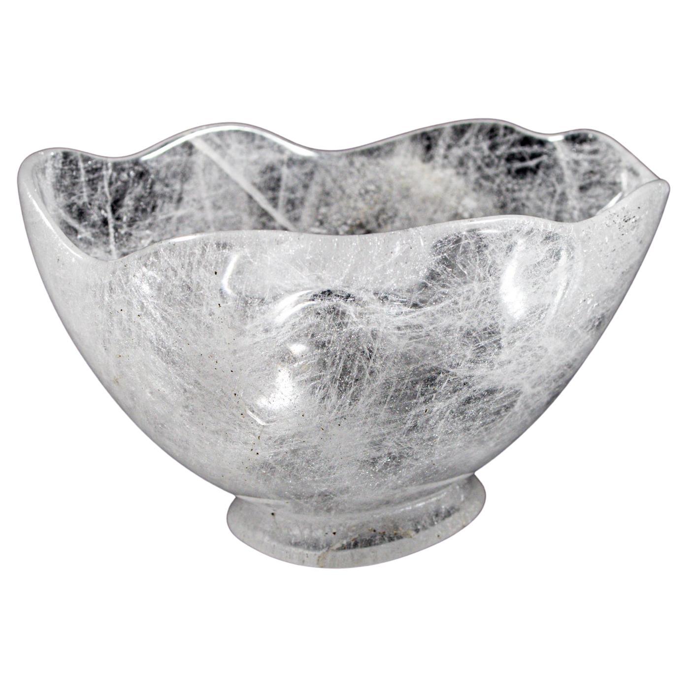 Gemstone bowl - Rock Crystal, 1960s/70s  For Sale