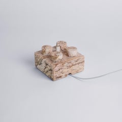 Gemstone Brick Phonestand - Creamy Soapstone
