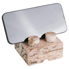Gemstone Brick Phonestand - Creamy Soapstone