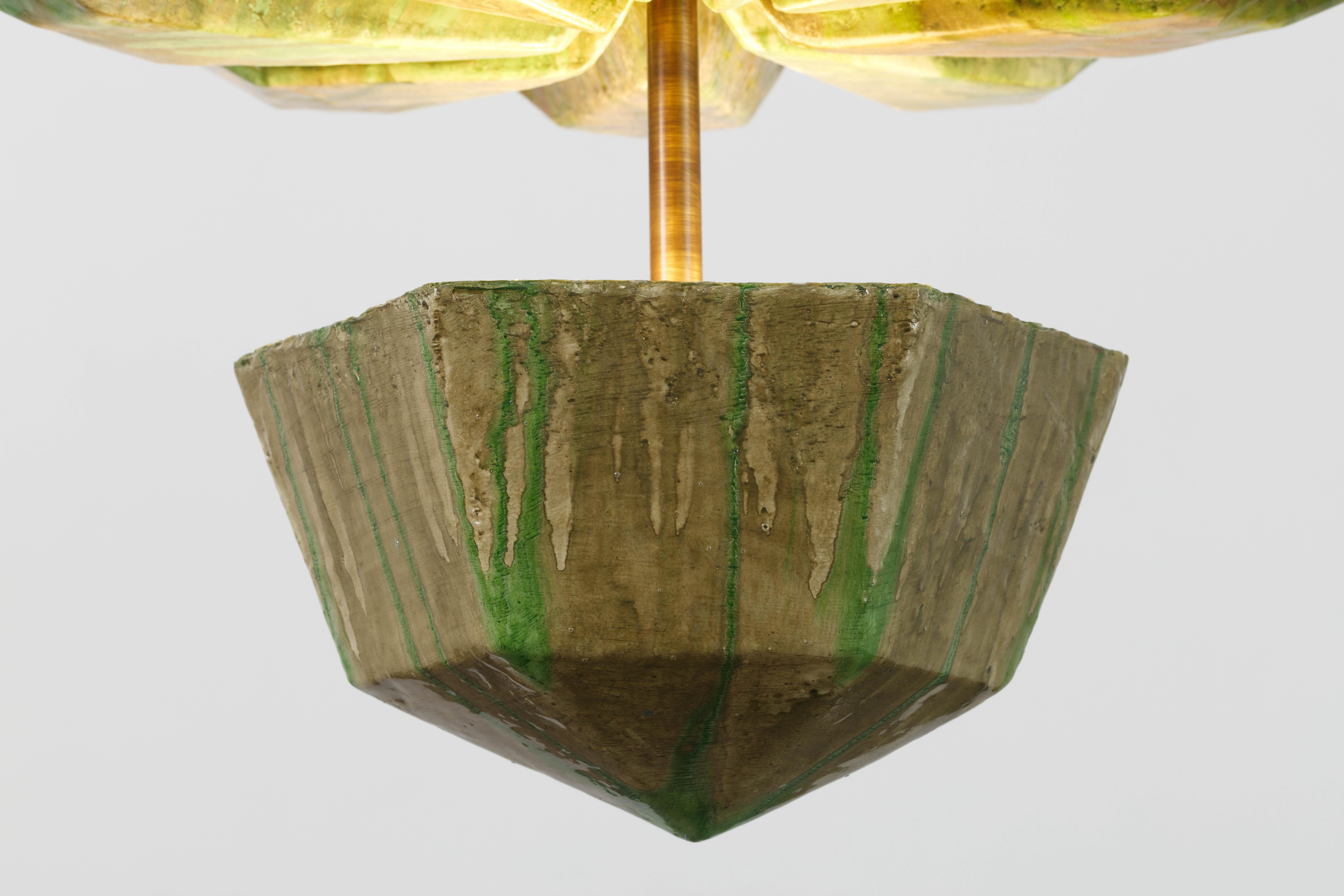 Ottone Lampadario Gemstone di Ashley Hicks in vendita