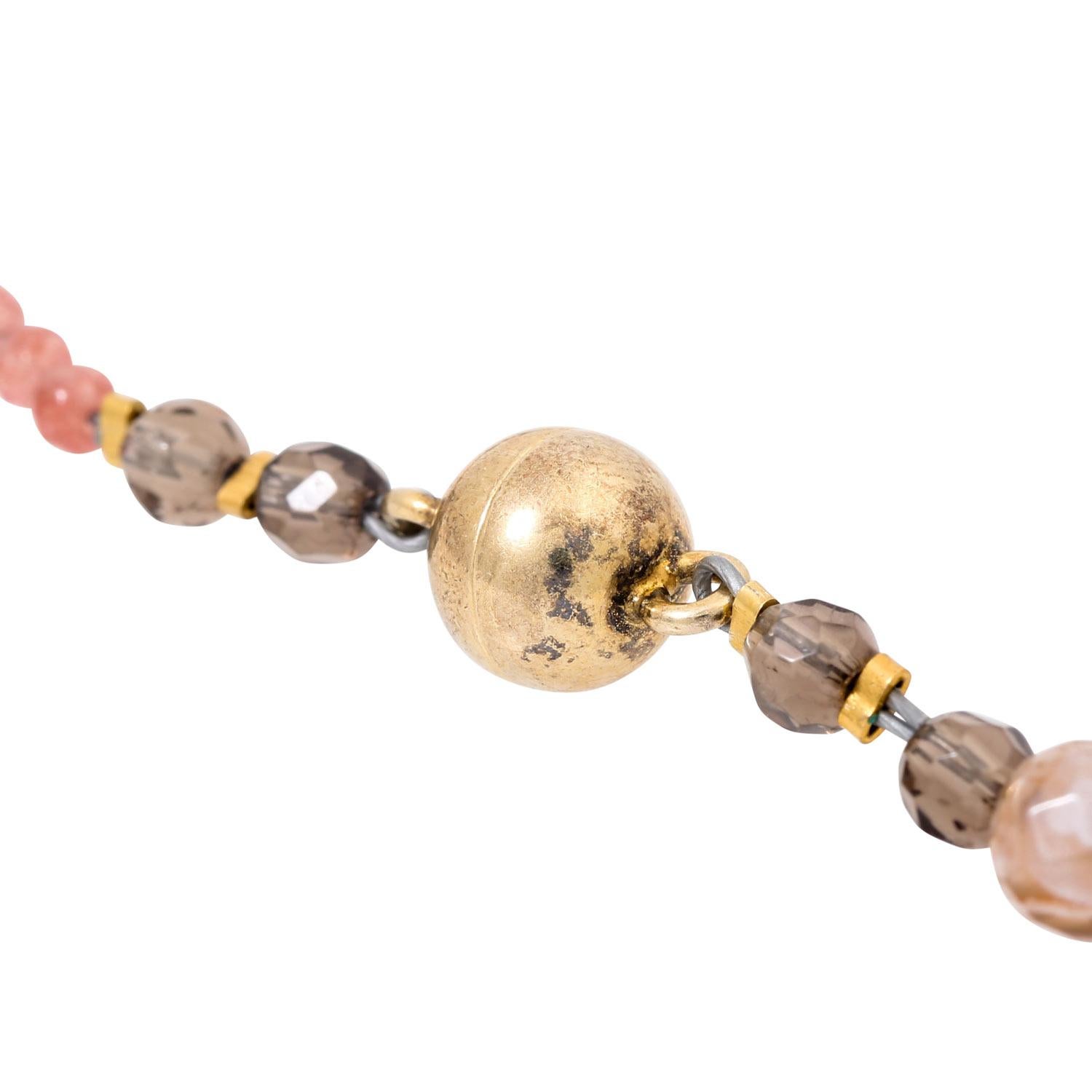 Women's Gemstone necklace with agates For Sale