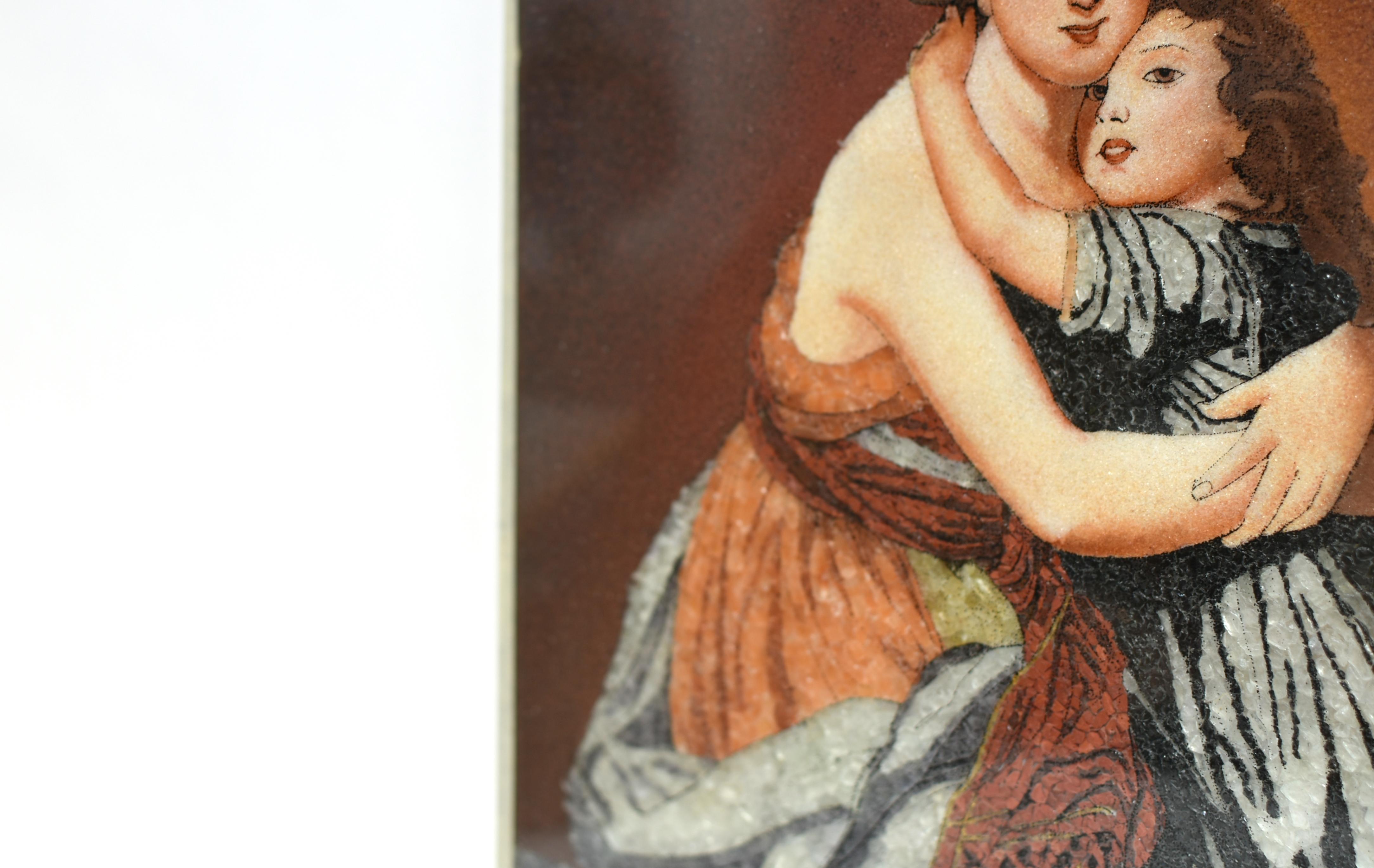 Peinture de mère et d'enfant de style Elisabeth Vigee Le Brun en vente 6