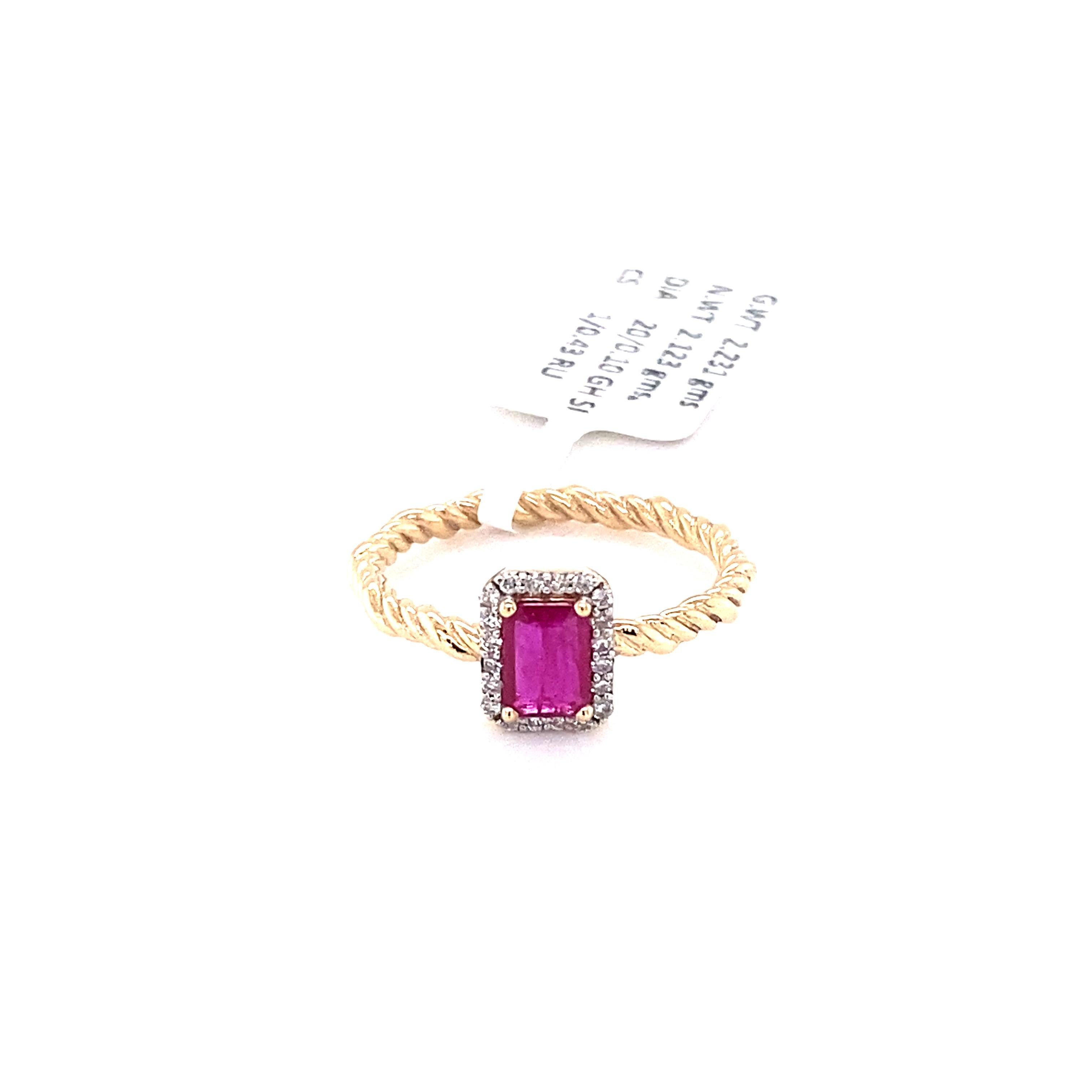 Gemstone Solitaire Rings, Ruby Ring, Emerald Ring, Sapphire Ring, 14k Gold Ring In New Condition For Sale In New York, NY