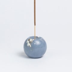 Gemstone sphere incense holder - celestina