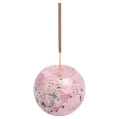 Porte-encens sphère de pierres précieuses rose rhodonite