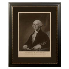 "Gen. George Washington" Engraved Portrait, After Gilbert Stuart