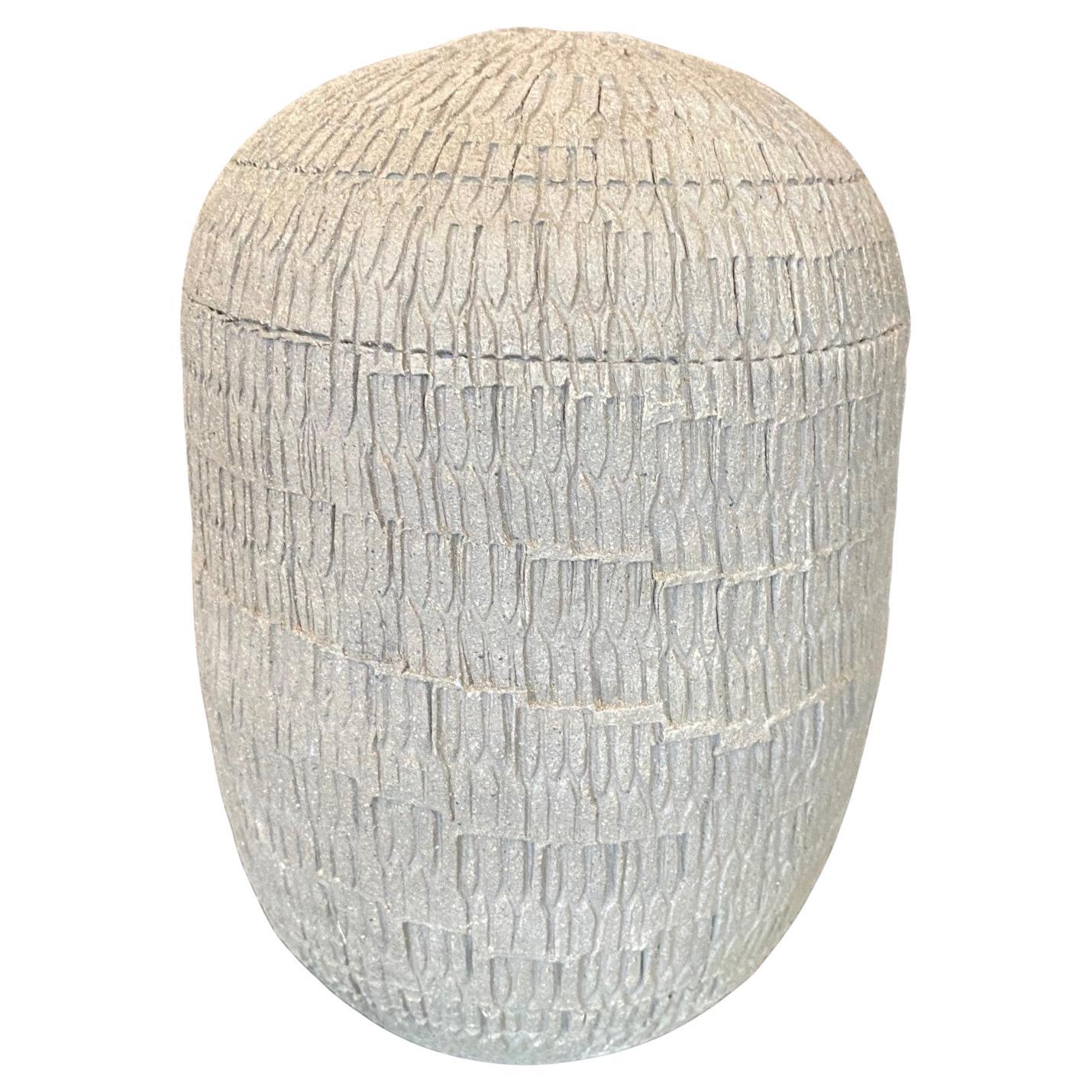 Vaso in ceramica giapponese Agano Yaki Ware firmato da Gen Kozuru con scatola firmata e sigillata