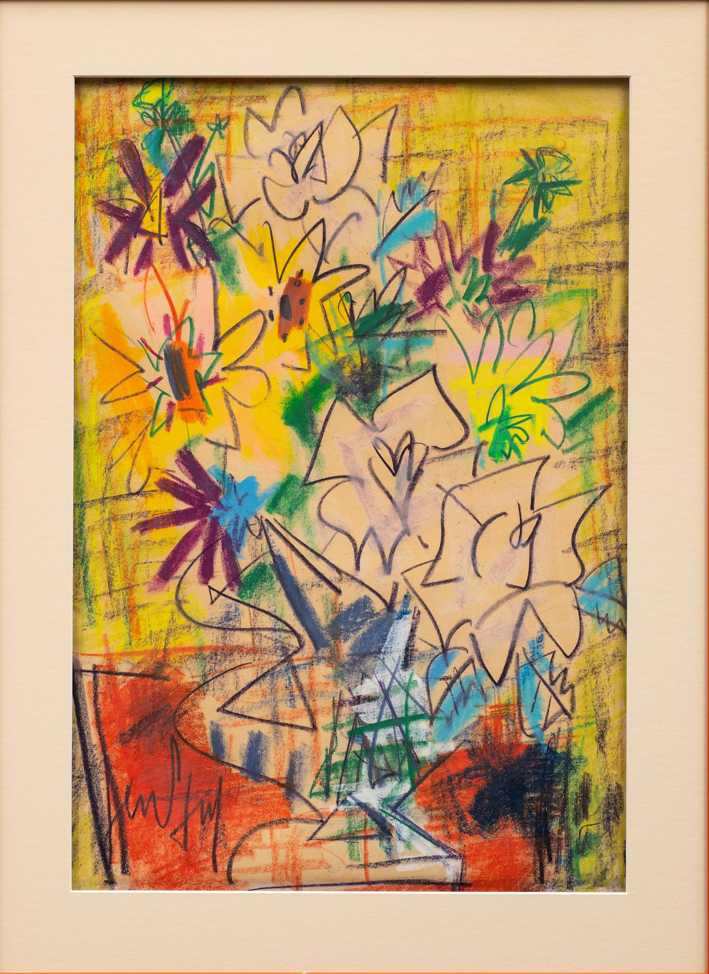 Französischer Expressionismus „Eine Blumenvase“ Gen Paul (französisch, 1895-1975) – Painting von GEN PAUL