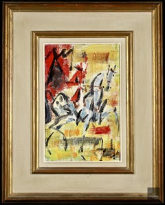 Horse & Rider - Expressionist Portrait Oil Painting by Gen Paul