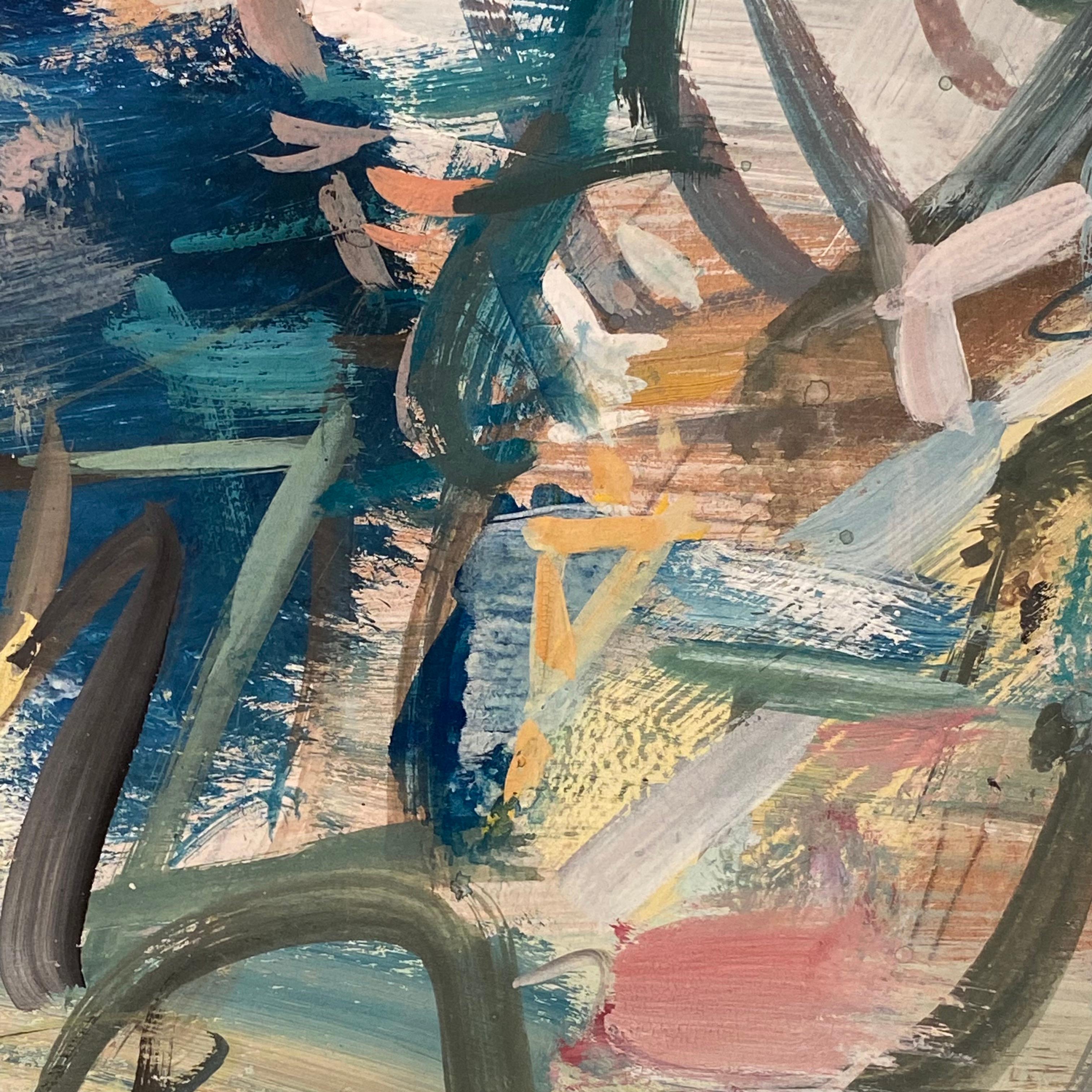 Moulin Rouge Paris Abstrakte Straßenszene Malerei, Figuren, Pferde, Raoul Dufy im Angebot 5