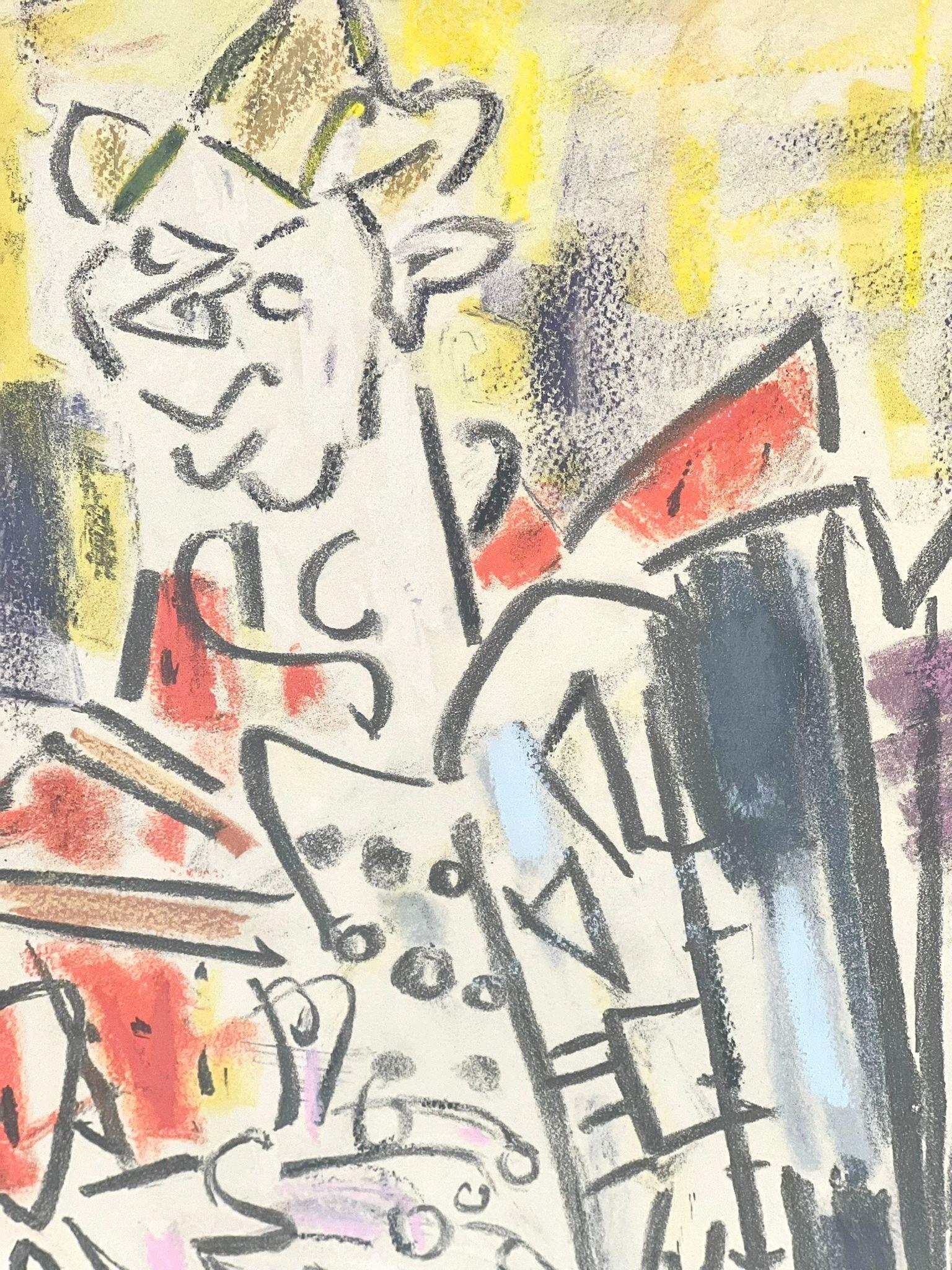 Die Akkordeon spielende (Abstrakt), Print, von GEN PAUL