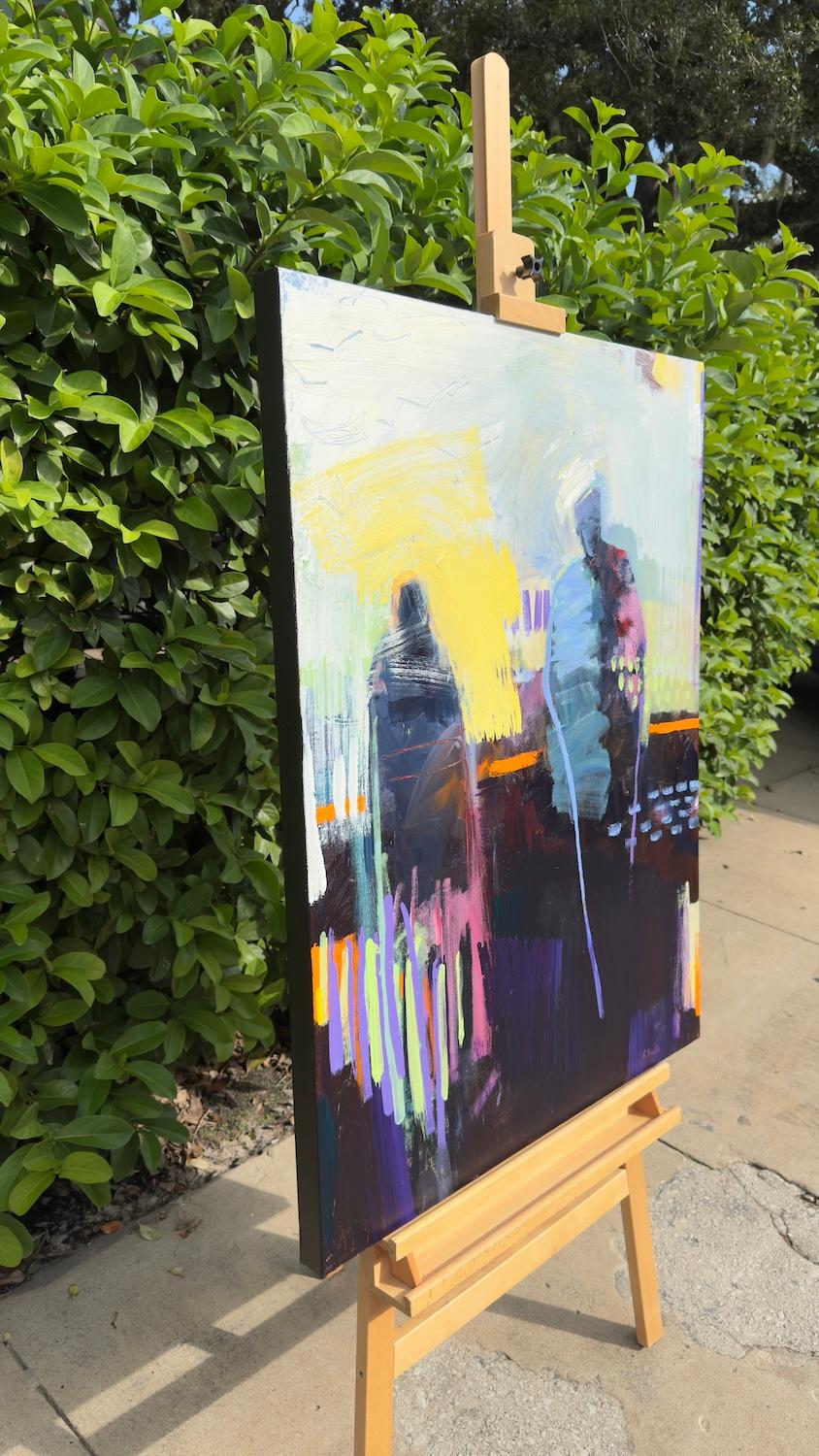 Lasciarsi andare, Pittura astratta - Painting di Gena Brodie Robbins