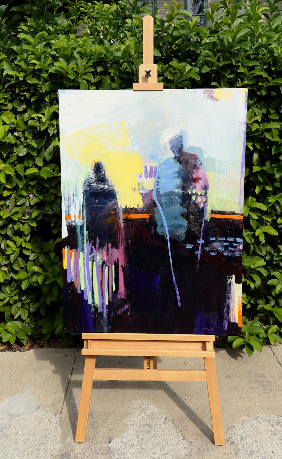 Lasciarsi andare, Pittura astratta - Painting Astratto di Gena Brodie Robbins