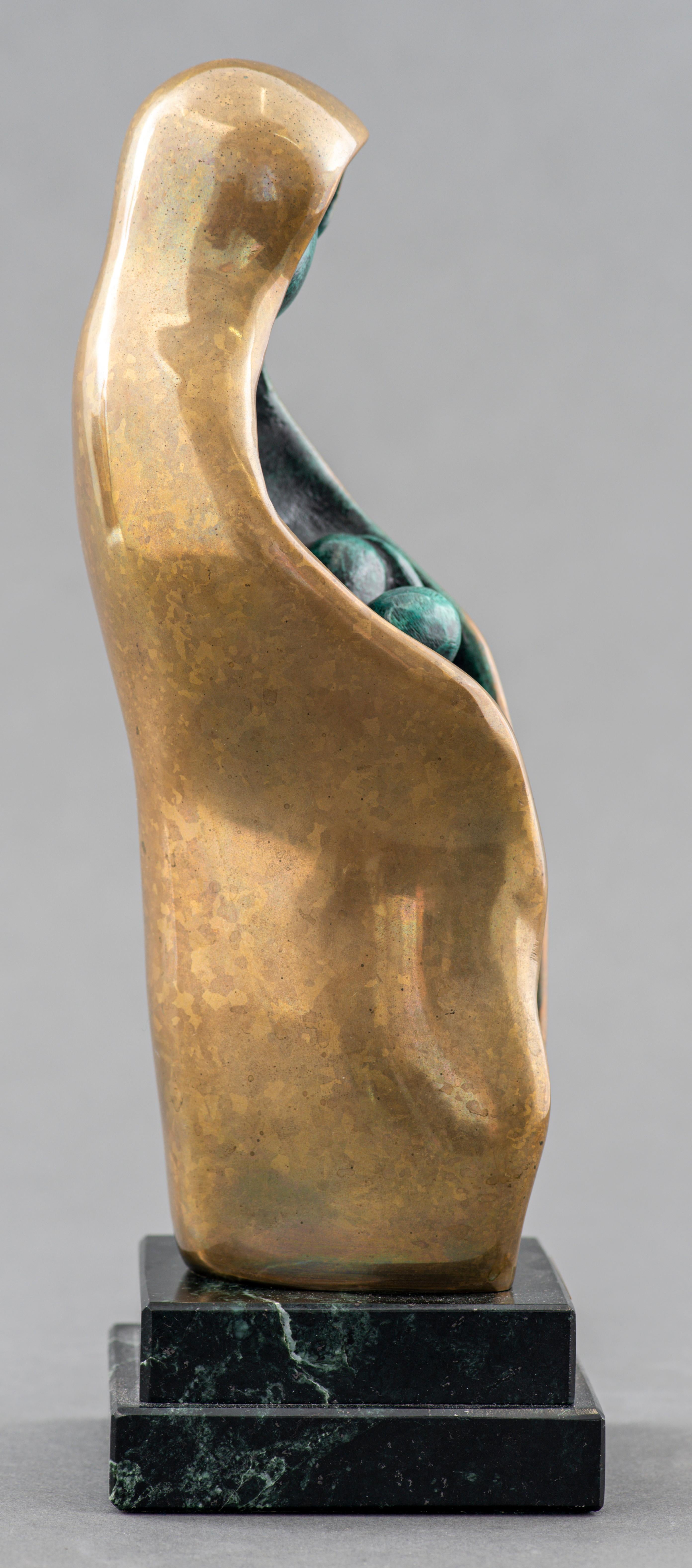 Gena Tenenbaum 'Shelter' Modern Bronze Sculpture 1
