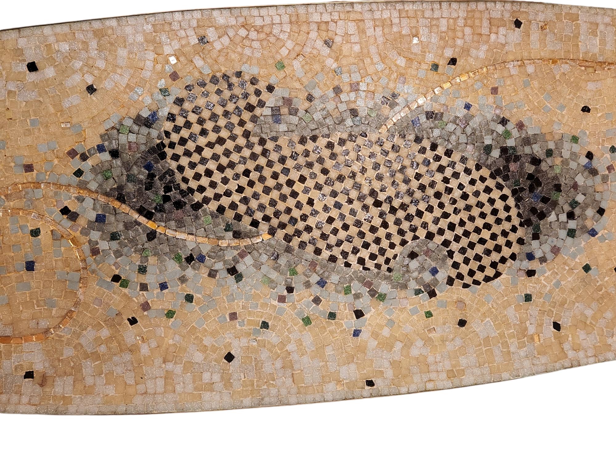 Mosaikglasfliesen-Cocktailtisch von Genaro Alvarez aus Mexiko, um 1955 im Angebot 2