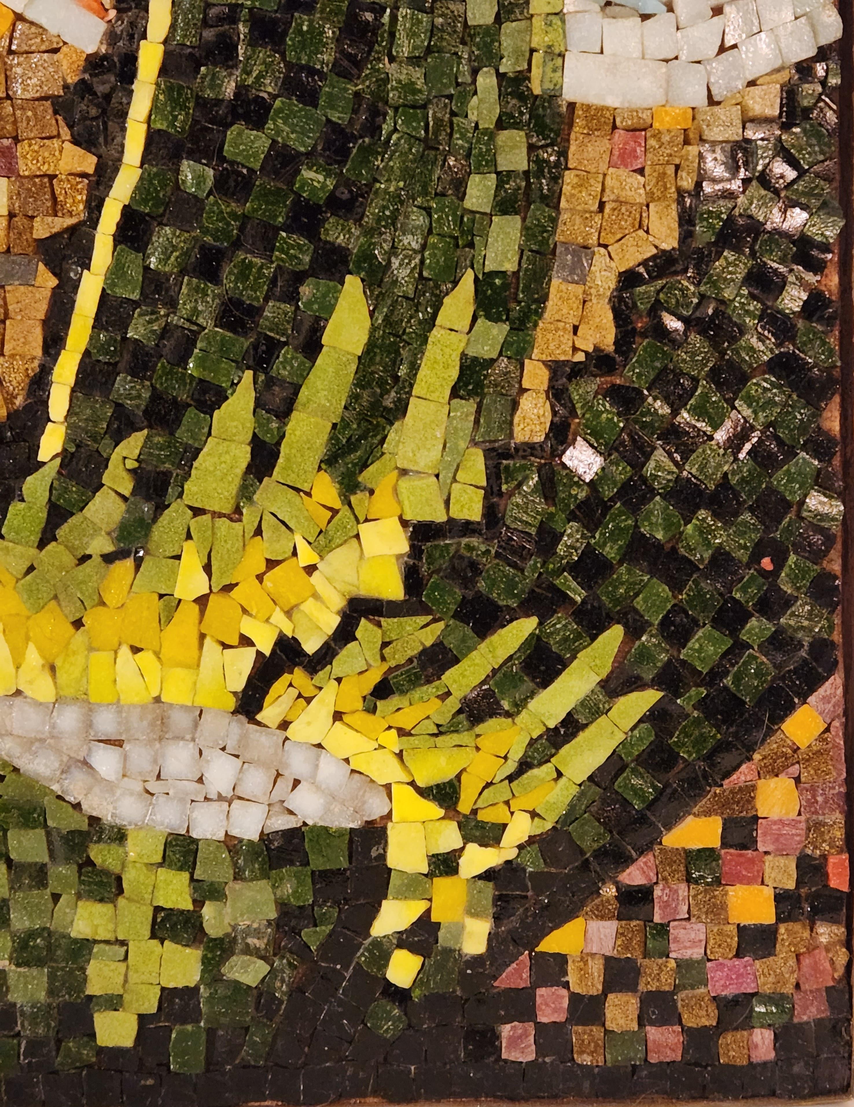 Genaro Alvarez Mosaic Panel Agave Landscape Clothes Washers Mexico, circa 1955  For Sale 1