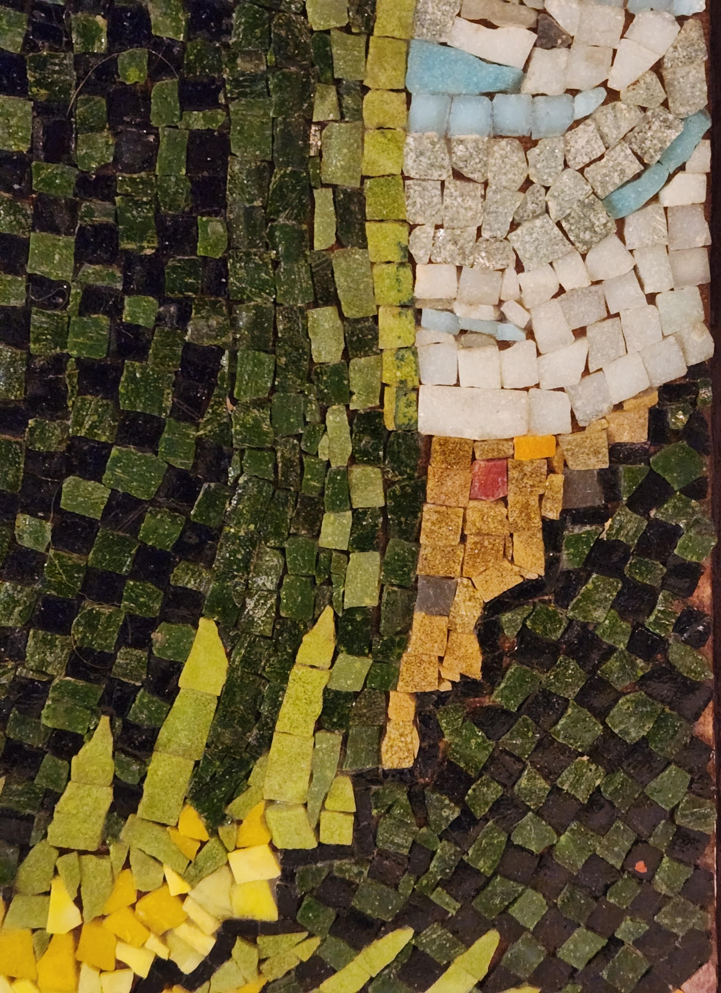 Genaro Alvarez Mosaic Panel Agave Landscape Clothes Washers Mexico, circa 1955  For Sale 3