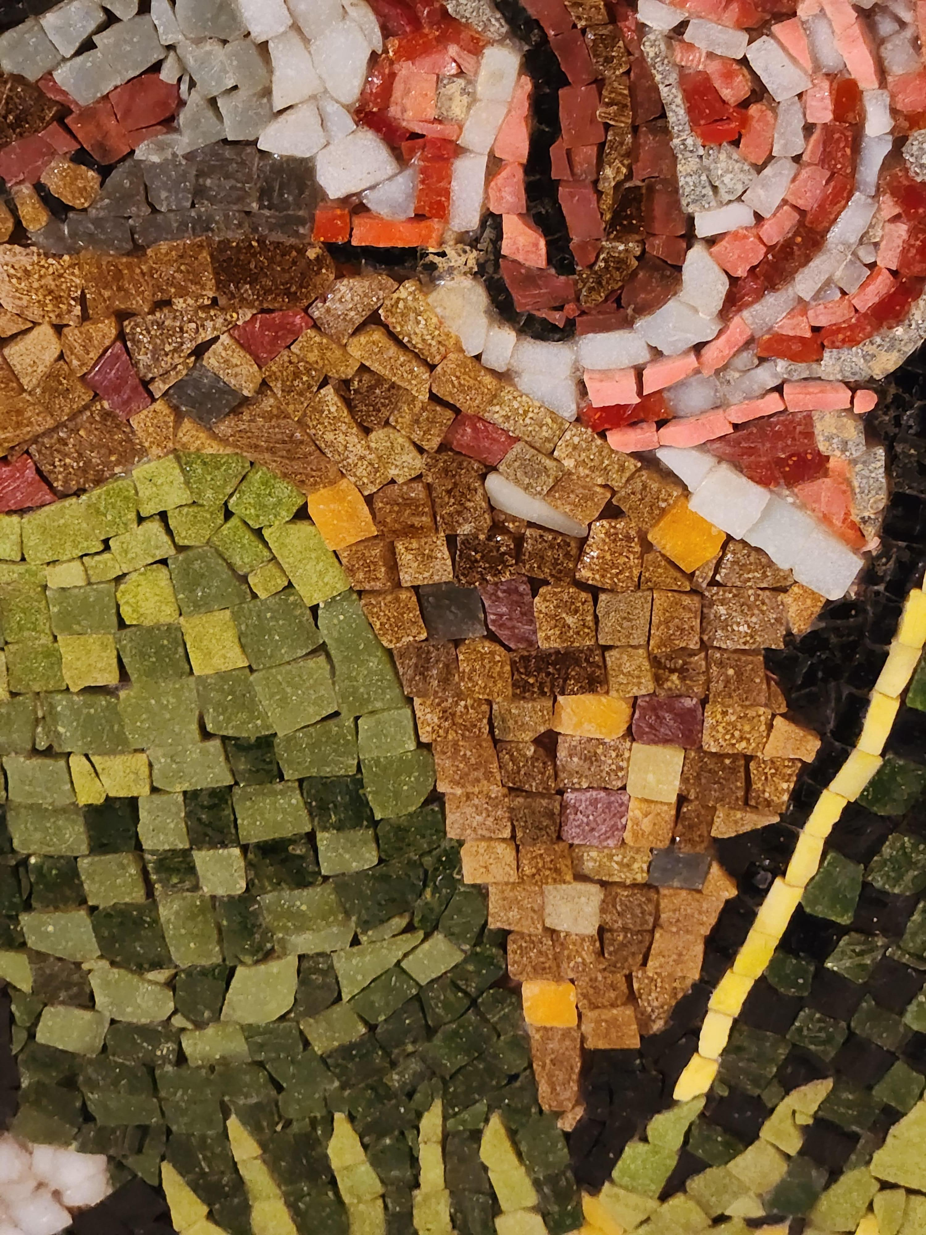 Genaro Alvarez Mosaic Panel Agave Landscape Clothes Washers Mexico, circa 1955  For Sale 4