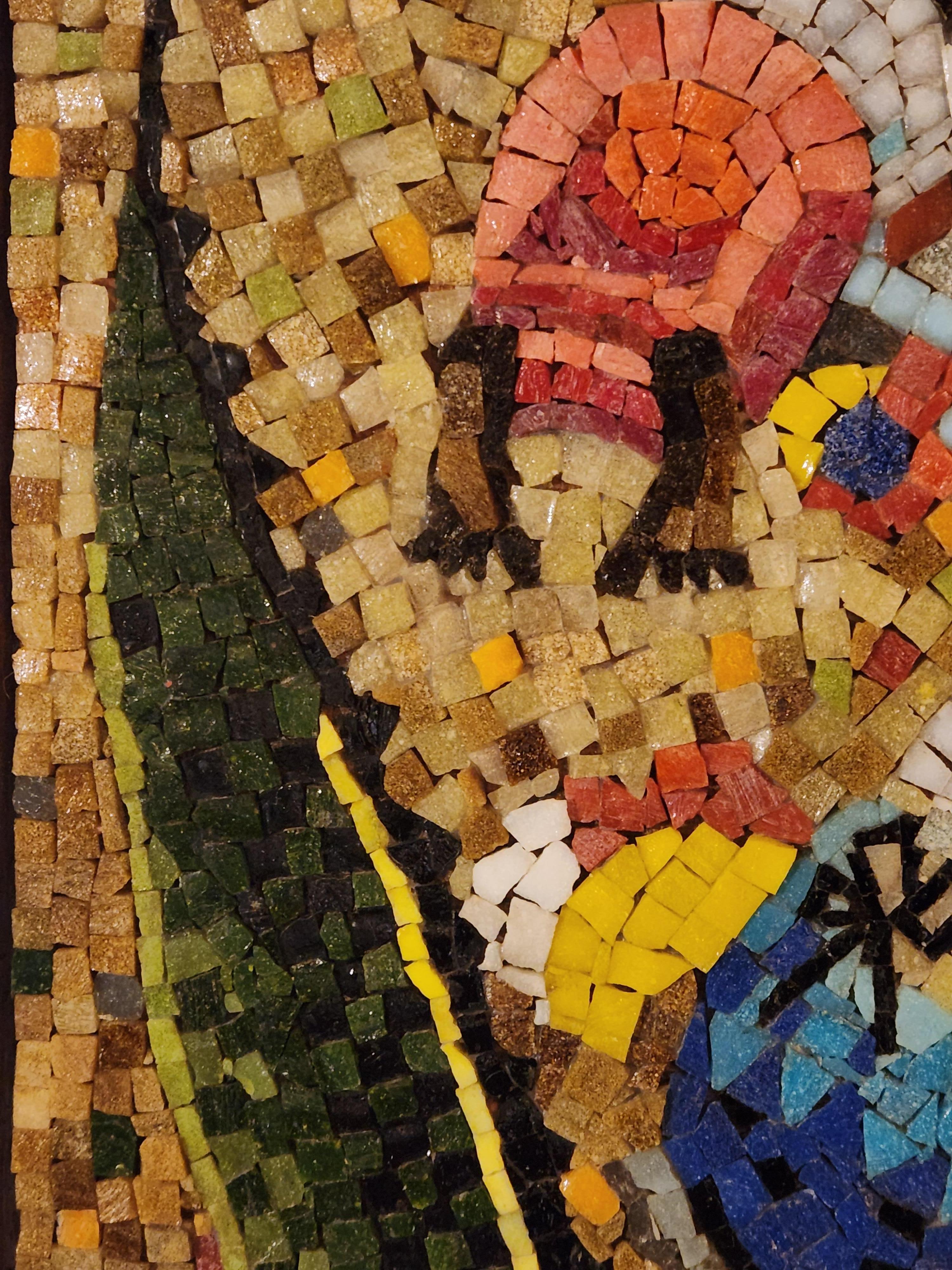 Genaro Alvarez Mosaic Panel Agave Landscape Clothes Washers Mexico, circa 1955  For Sale 5