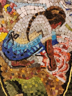 Agave-Landschaftskleider mit Mosaik-Paneel von Genaro Alvarez, Mexiko, um 1955